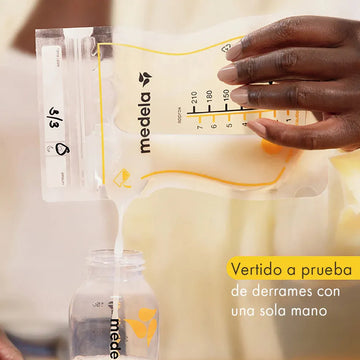 Medela Bolsas 7 Oz Leche Materna Reciclables X100 Unidades