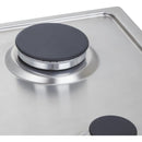 Estufa De Empotrar Haceb Inox 30cm Gas Natural Hierro Fundid