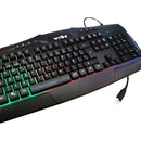 Teclado Gamer Weibo Wb 540 Retoiluminado Color del teclado Negro