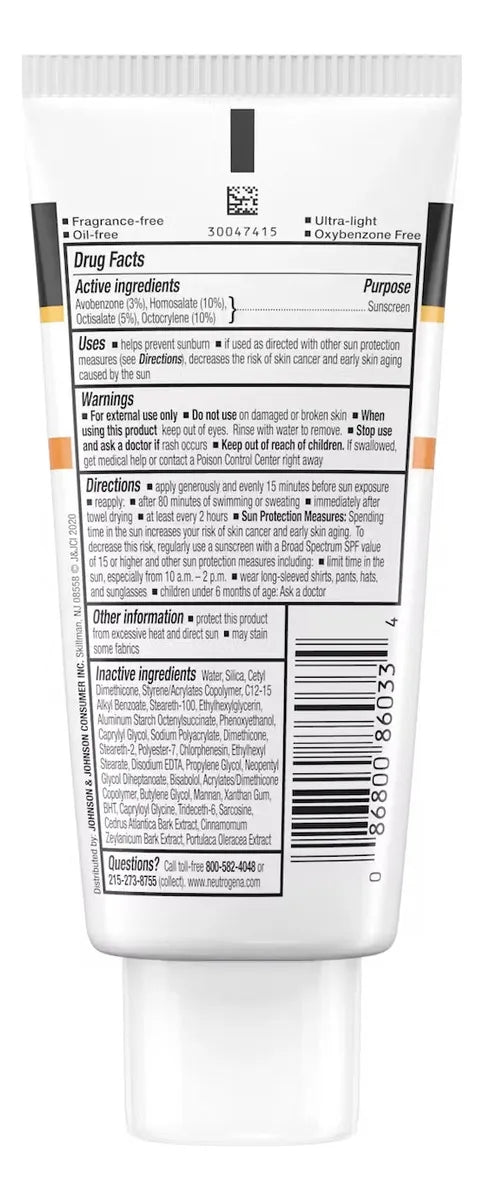 Neutrogena Clear Face Liquid Lotion Sun - Ml A $908
