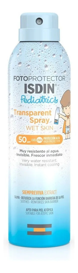 Isdin Fotoprotector Trans Wet Skin Pediatrics Spf 50, 250ml