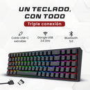 Combo Redragon 2 En 1 Pollux + Trident S136 Black Teclado Negro Idioma Ingles