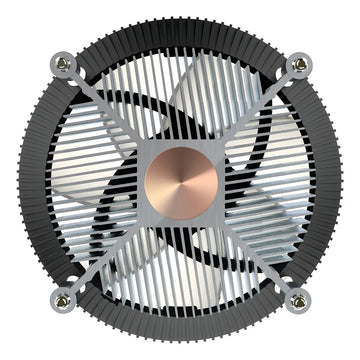 Enfriador De Aire Cooler Master I70c Lga1700 Argb Intel De Bajo Perfil Para Cpu, Aletas De Aluminio Negro Anodizado, Base De Inserción De Cobre, Soporte De Cpu Tdp De 95 W, Ventilador Argb De 3 Pines