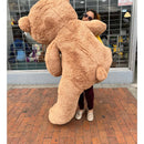 Oso Peluche Gigante 2 Metros Marrón Claro +moño +3 Globos Marrón