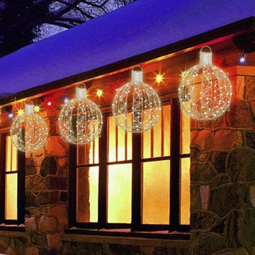 Luces Navideñas Plegables Para Exterior Con 70 Luces Led - D