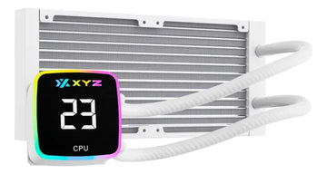 Cooler Xyz Aquapulse Aio 240mm Blanco Led 4 Pines