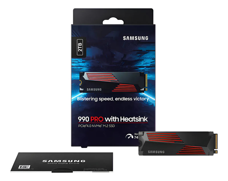 Samsung 990 Pro Con Disipador De Calor Serie - Pcie Gen4 De 2 Tb X4 Nvme 2.0c - Ssd Interno M.2 (mz-v9p2t0cw)