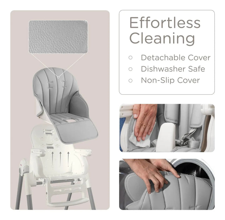 Silla Alta Plegable 3 En 1 Para Bebé Con Bandeja Extraíble