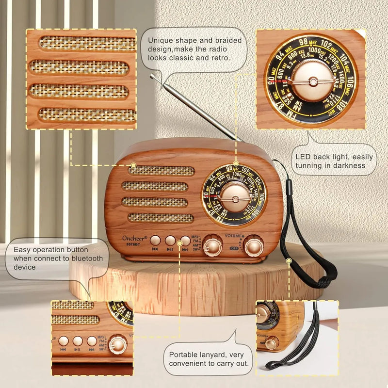 Radio Onda Corta Premier Portatil Am Fm Sonido Claro Fuerte