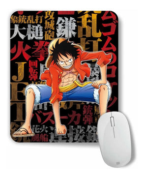 Pad Mouse One Piece Monkey D Luffy Anime Manga Negro