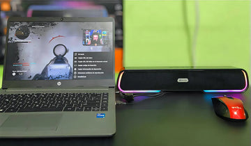 Bocina Bluetooth Altavoz Speaker Rgb Para Interior Y Fiesta Color Negro