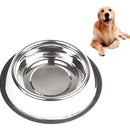 Comedero Plato Coca En Acero Inoxidable Para Perros Y Gatos Plateado