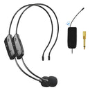 Sistema De Micrófono Inalámbrico 2.4g Portatil /dos Personas Negro