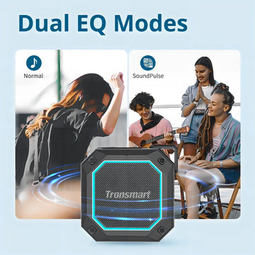 Parlante Tronsmart Groove 2 Groove 2 portátil con bluetooth waterproof negra