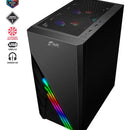 Chasis Gamer + 3 Fans Rgb Onyx Jx116 Atx / M-atx / Itx Negro