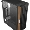 Chasis Iceberg Wood Core Gamer Con 6 Ventiladores Argb Negro