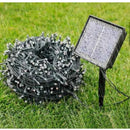 Luz Led Solar Con 200 Bombillos Rgb Decorativa Navideña Negro