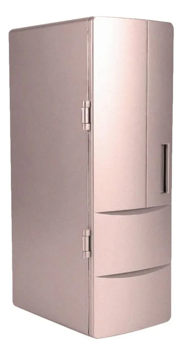 Mini Refrigerador Usb Magnético 5v 10w Oro Rosa