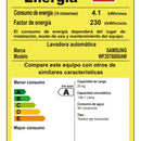 Lavadora Samsung 20kg Carga Frontal | Wf20t6000aw/co Blanco