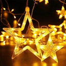Instalación Luces Led Estrella Decoración Navideña Cálida 1#