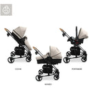 Coche Para Bebe Tipo Moises + Portabebe Prima Bebesit Beige
