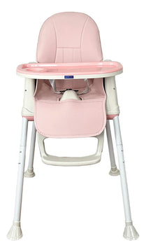 Silla Comedor Bebe 3en1 Happy Baby Zoe Color Rosa