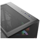 Gabinete Gamer Xyz Qubex Black 4 Fans Argb Usb C Negro