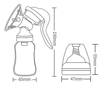 Extractor Succionador De Leche Materna Manual Con Tetero