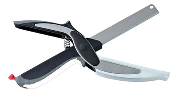 Cuchillo Tijera Cortadoras Cocina Negro