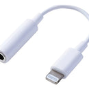 Adaptador Auriculares Para iPhone Lighting A 3.5mm Color Blanco