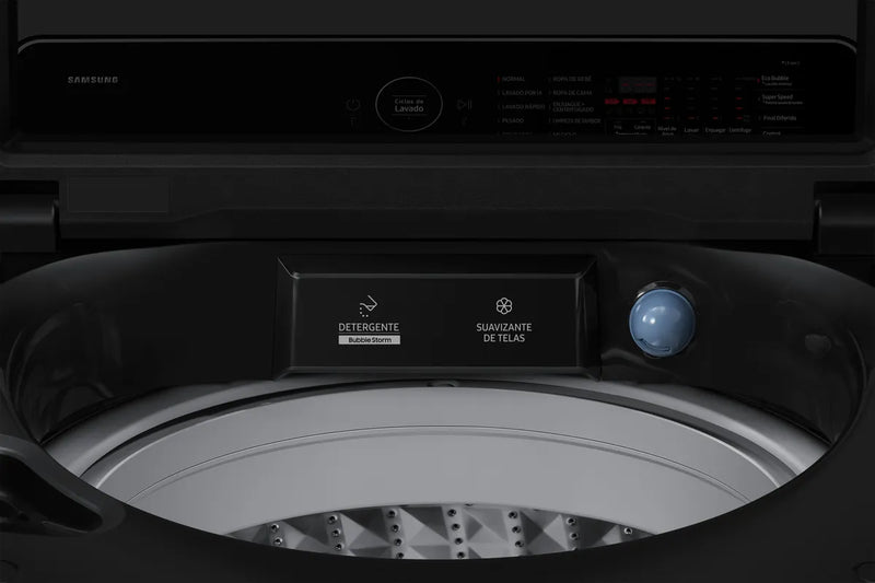 Samsung Lavadora Bespoke Carga Superior 17 Kg, - Ai Wash Negra