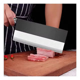 Cuchillo Hachuela Hacha De Cocina 15 Cm Acero Inoxidable Negro