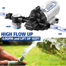 Bomba De Diafragma De Presion De Agua Industrial De 115 V, A