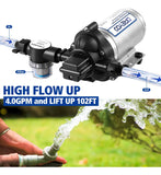 Bomba De Diafragma De Presion De Agua Industrial De 115 V, A