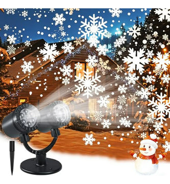 Luces Proyector Navideñas De Doble Cabeza, Zbpp Led Exterior