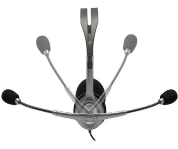 Auriculares Logitech Com Microfono Oficina H111 981-000612 Ajustable Gris