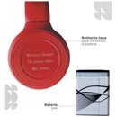 Audifonos Inalámbricos Wireless N65bt Color Rojo
