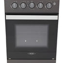 Estufa Romero Mixta Haceb 50 Cms Gas Propano Plata Negro Gas Envasado