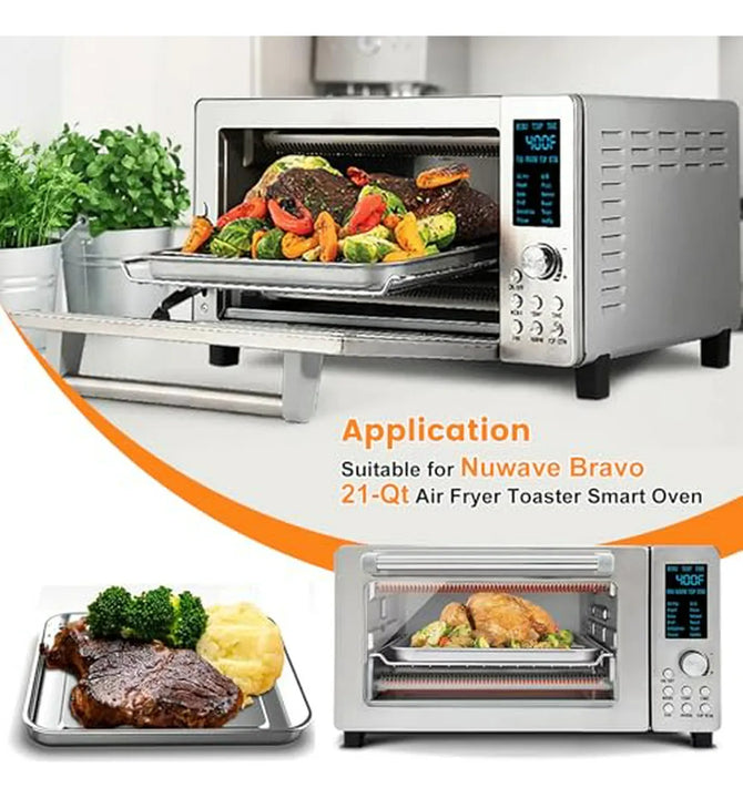 Bandeja De Horneado Para Air Fryer Nuwave Bravo 12 En 1, 11