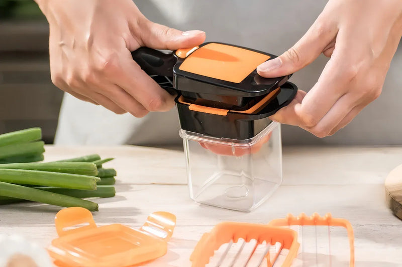 Nicer Dicer Quick 5en1 Cortador De Verduras Frutas Original Naranja