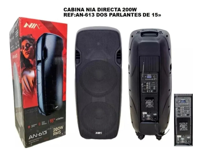Parlante Bafle Sonido Tecnologia Tws Bluetooth Ruedas Fm Sd Diseño 1
