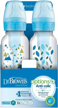 Dr Brown's Options+ 4 Biberones 8 Oz Estándar Decorado Niño