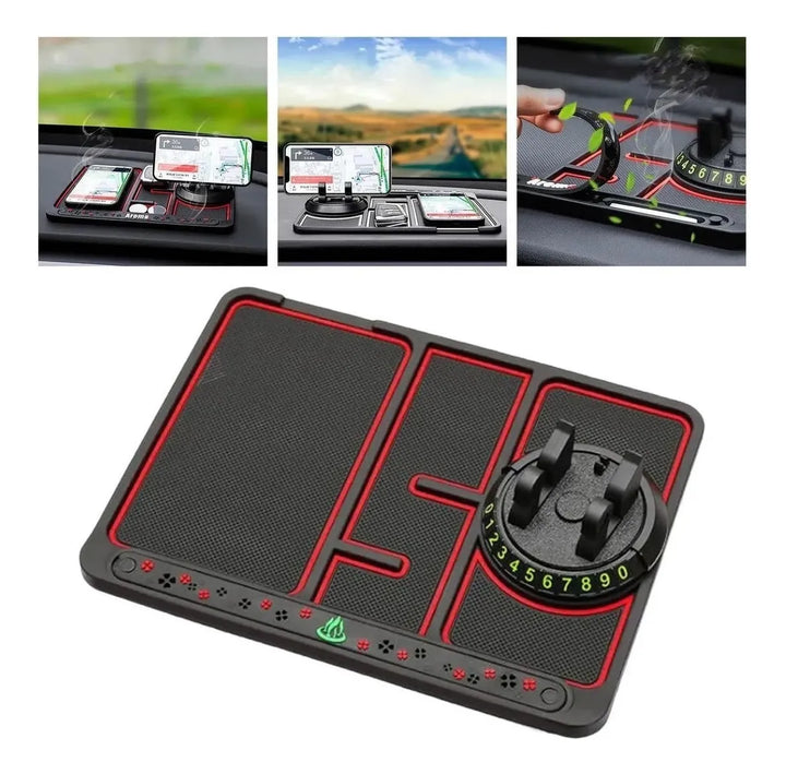 Almohadilla De Teléfono Antideslizante Para Alfombrilla De T Rojo