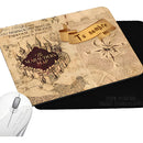 Pad Mouse Rectangular Nombre Mapa Merodeador Harry Potter Negro