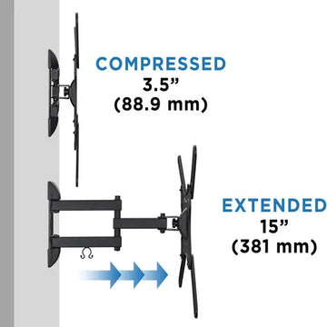 Soporte De Pared Movible Para Tv De 32 A 55 Pulgadas An400 N Negro