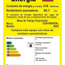 Estufa De Empotrar Vidrio Templado 62x52cm Gas Natural 6545 Rojo