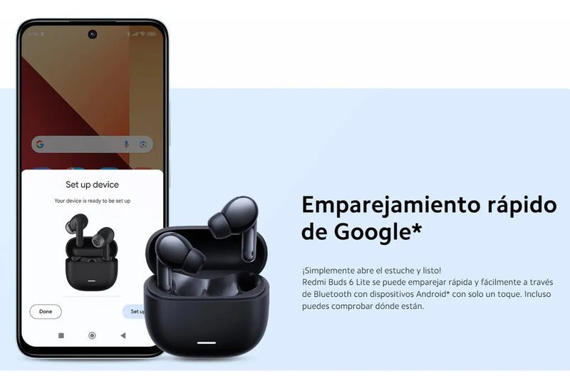 Auriculares Redmi Buds 6 Lite - Color Azul - 38horas