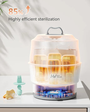 Esterilizador De Teteros Biberones, Desinfectante Compacto
