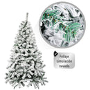 Árbol De Navidad Artificial Nevado Calidad Premium 1.90 M Blanco