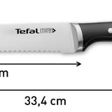 Cuchillo para pan Tefal Ice Force 20cm color negro